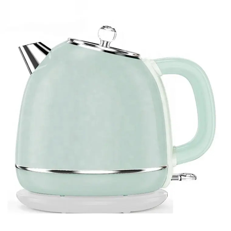 Double Wall Retro Colored 1.7 Litre Electric Kettle with 360 Degree Base Auto Shut-off Electric Tea Pot Kettle