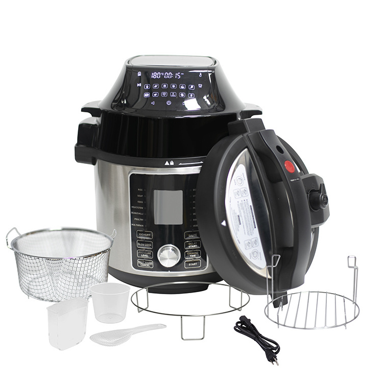 2023 Multi-cooker 2 in 1electric pressure cookers with air fryer, electric pressure cooker and air fryer