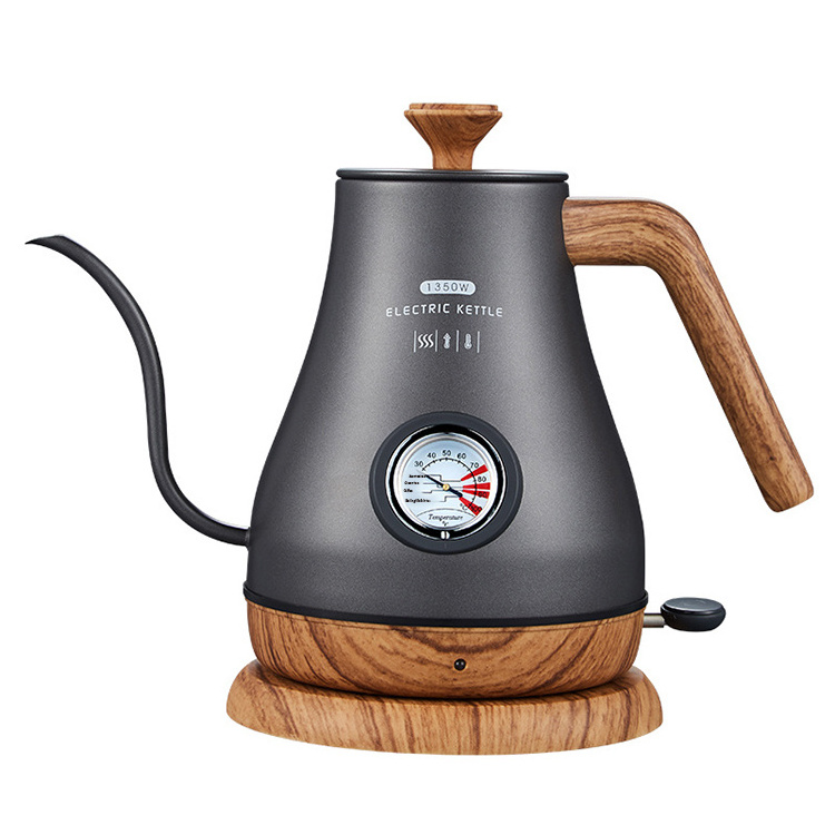 110v 220v Stainless Steel Pour Over Tea coffee Tool Temperature Display Electric Digital Gooseneck Kettle