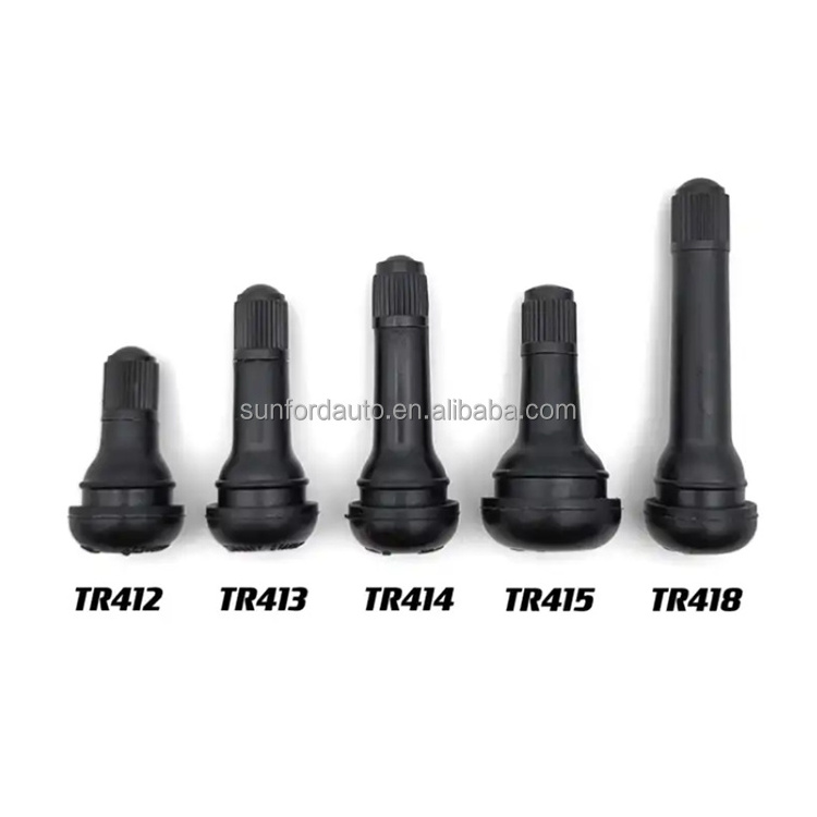 custom tubeless Natural Rubber tyre valve stem caps  tire valve set tr412 tr413 tr414 tr415 for tubeless tyres