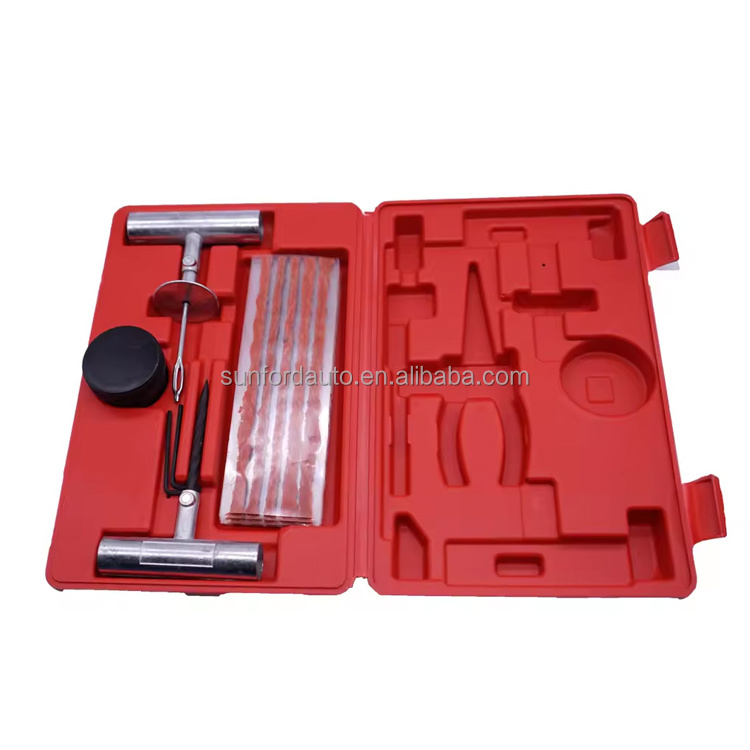 Universal tire repair tools kit fix punctures tyre valve tool rubber tubeless car tire puncture plug