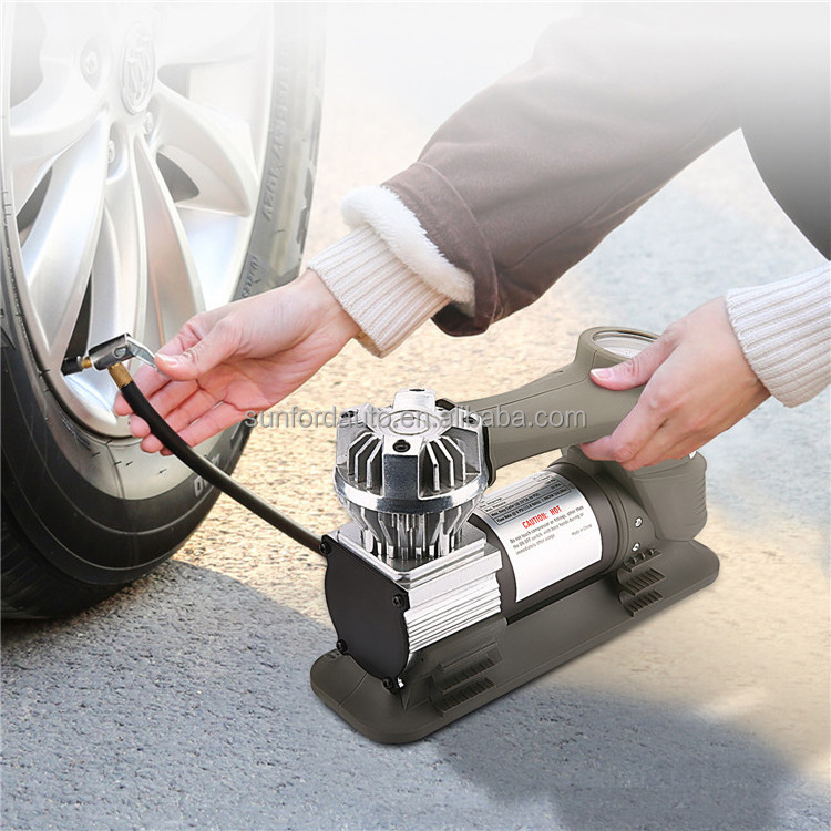 Electric heavy duty portable air compressor truck bus tire inflator pump