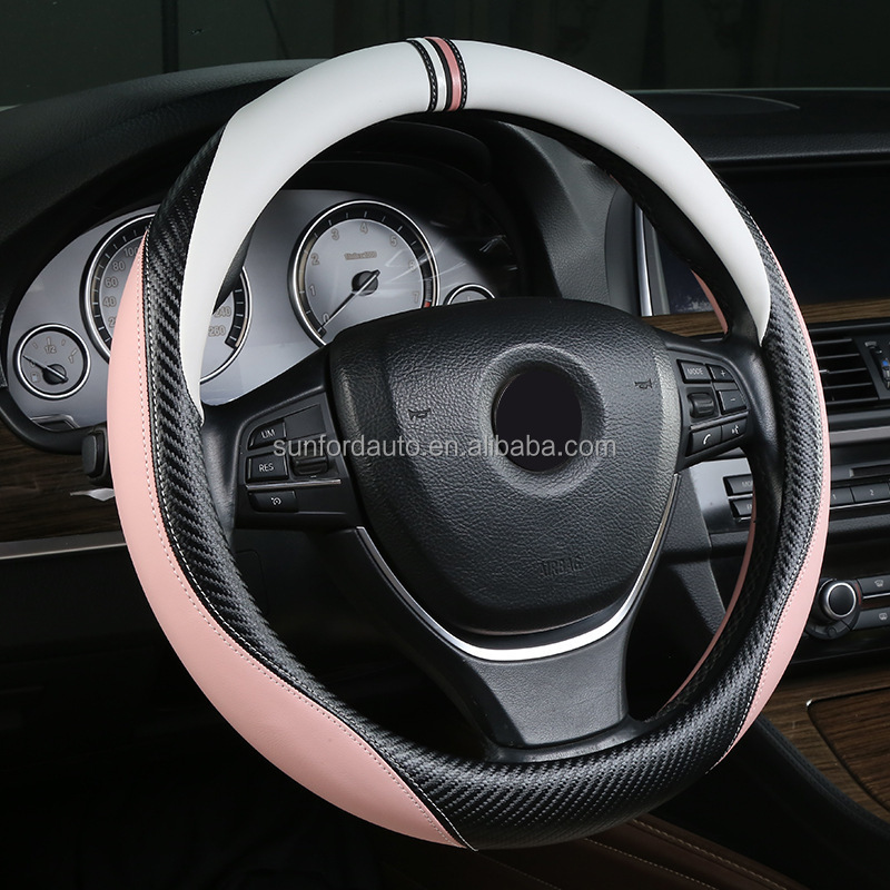 Made In China Leather Car Steering Wheel Cover Universal Steering Wheel Cover With Different Colors