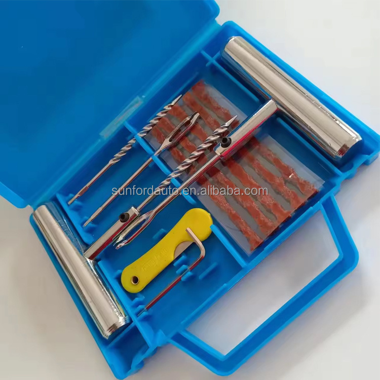 Easy Carry Tires Patch Tool, 12 Pcs tire repair install tool Kit For Vehicle