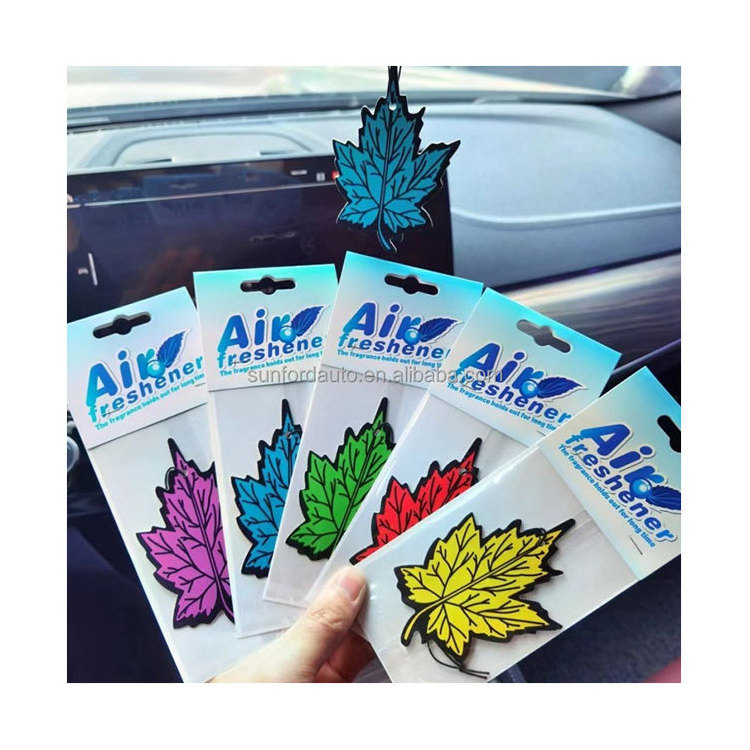 Small trees decorate Car Air Freshener Fragrance lasting car perfume card pendant