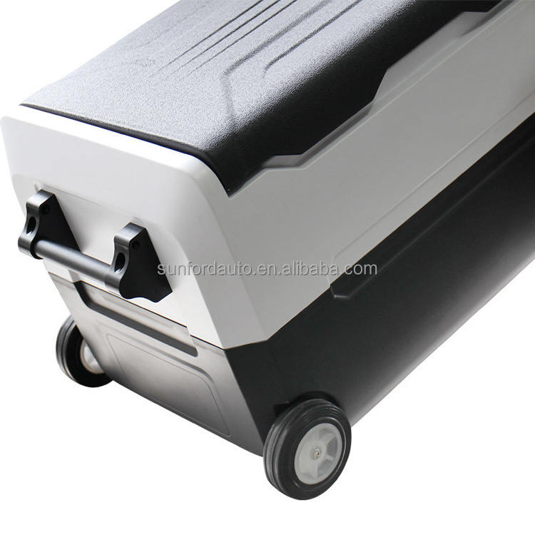 12v 24v dc 110v ac car freezer fridge compressor camping portable mini car refrigerator for auto