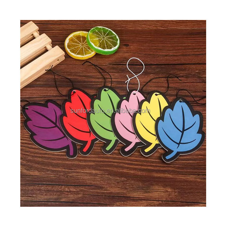 Small trees decorate Car Air Freshener Fragrance lasting car perfume card pendant