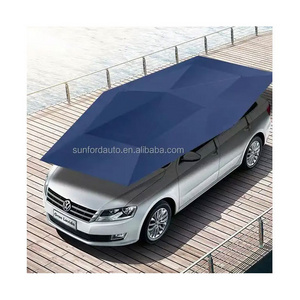 Semi-automatic outdoor car vehicle tent umbrella sunshade roof cover anti-uv kit car umbrella sun shade for Tesla