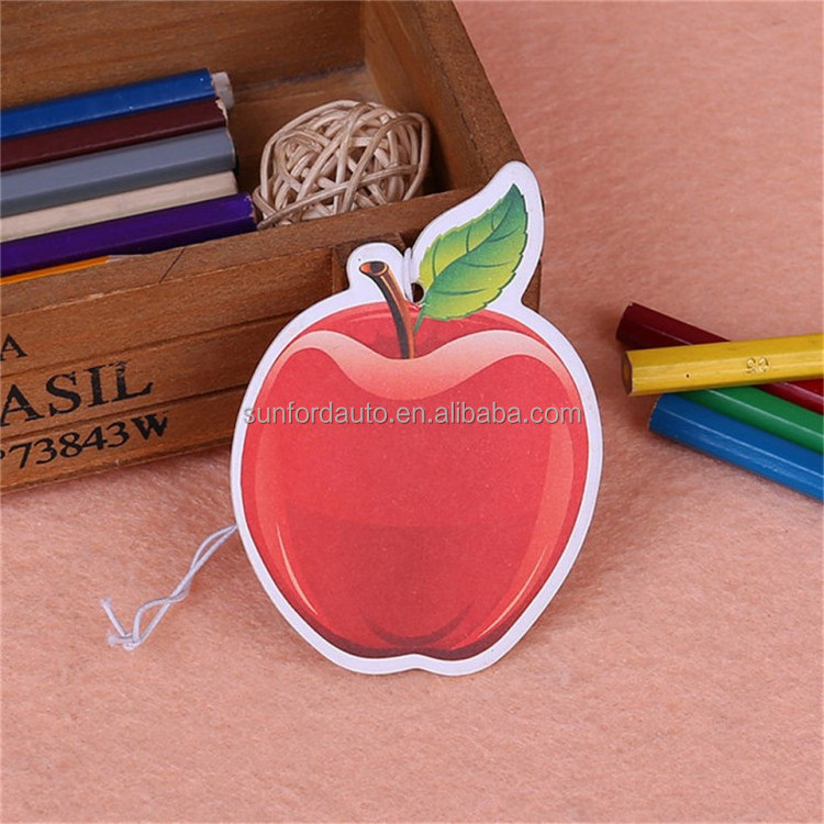 personalized Custom logo Paper Car Hanging Car Air fragrance Freshener for Different Shapes Scents