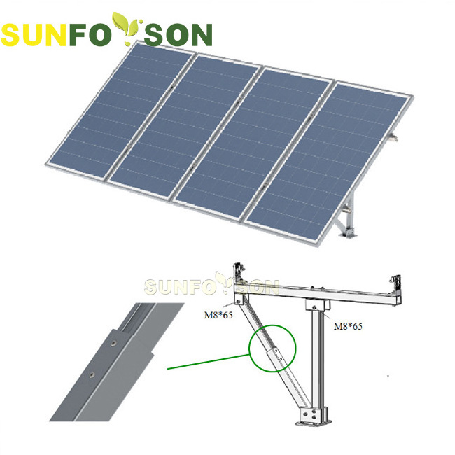 Aluminium Solar Roof Carport Solar Racking System Solar Photovoltaic Flexible Flat Roof Pv Mounting System