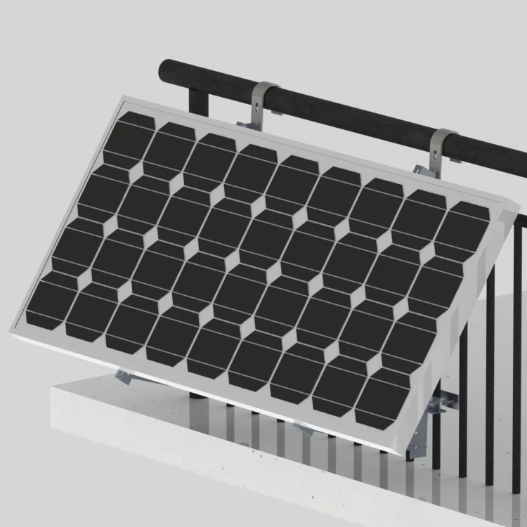 Aluminum solar balcony mounting system mounting bipv easy quick install at balcony