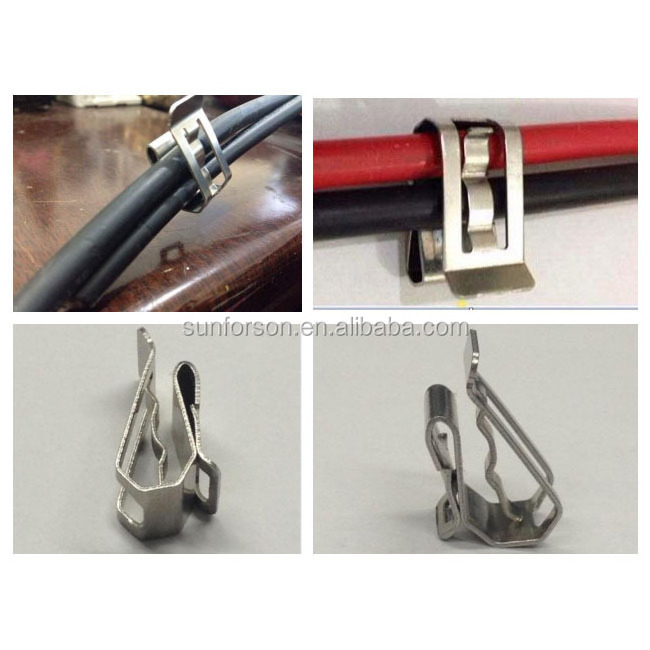 Wholesales stainless steel 304 electrical wire solar clips pv panel cable clips