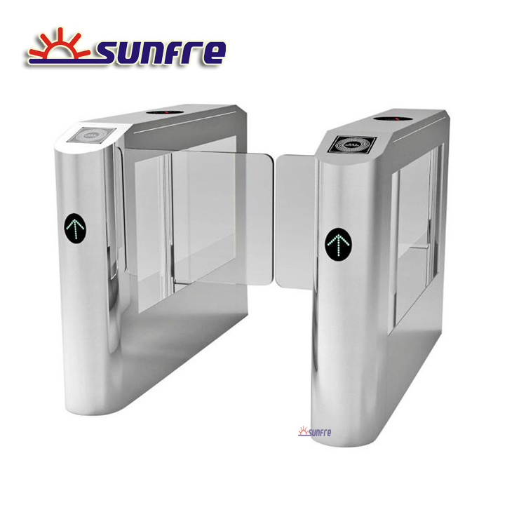 Access Control Swing turnstile barrier Gate with biometric reader