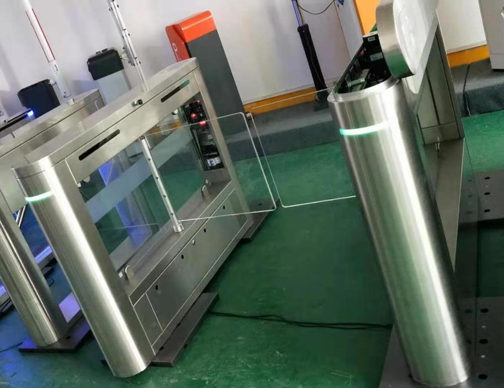 Access Control Swing turnstile barrier Gate with biometric reader