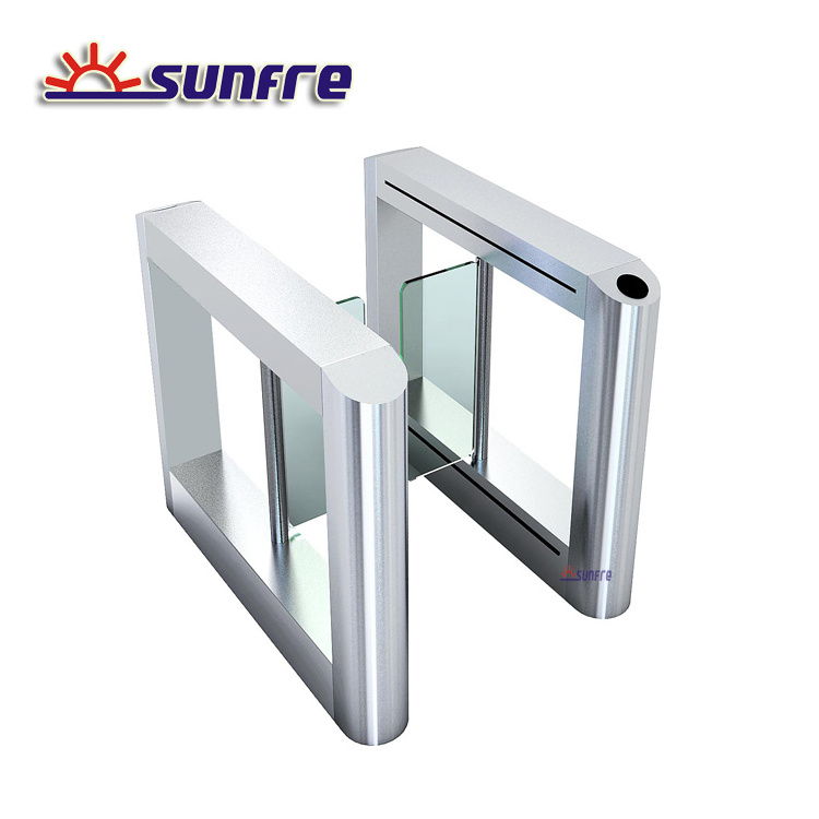 Access Control Swing turnstile barrier Gate with biometric reader