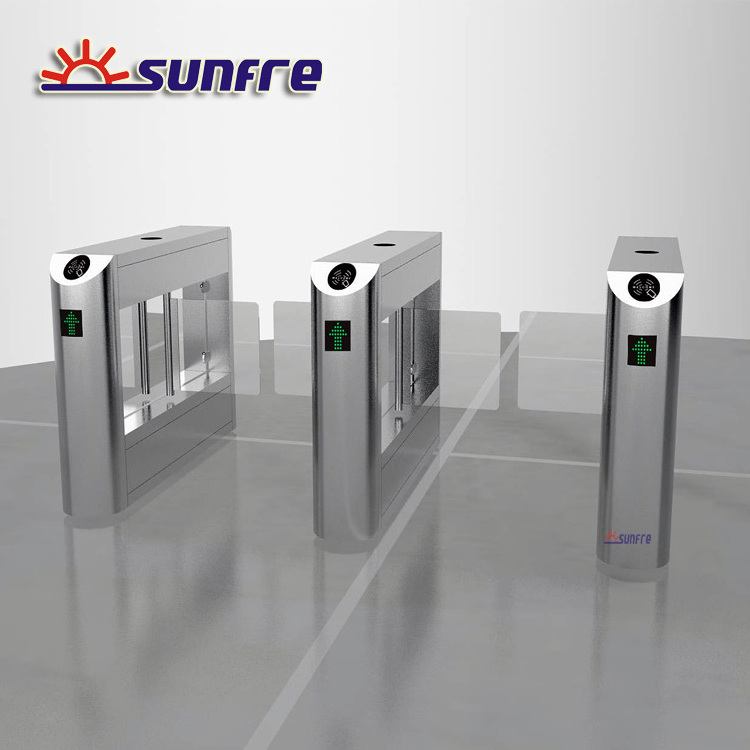 Access Control Swing turnstile barrier Gate with biometric reader