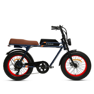 TXED 250W Electric Fat Bike Beach Cruiser Chopper Bike 26 Inch ebike 48v Electric Chopper Bike