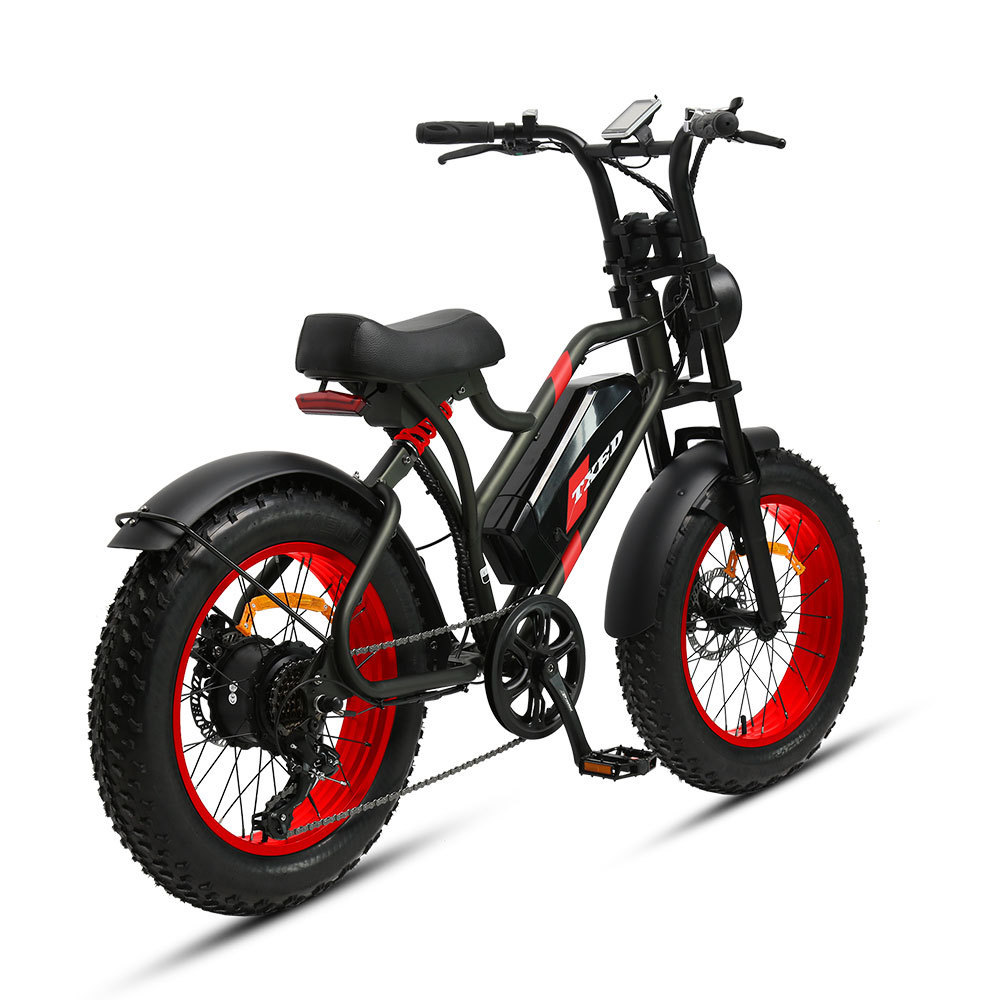 China factory TXED steel frame bike electric chopper bicycle fat bike 250w fat tire electric trike