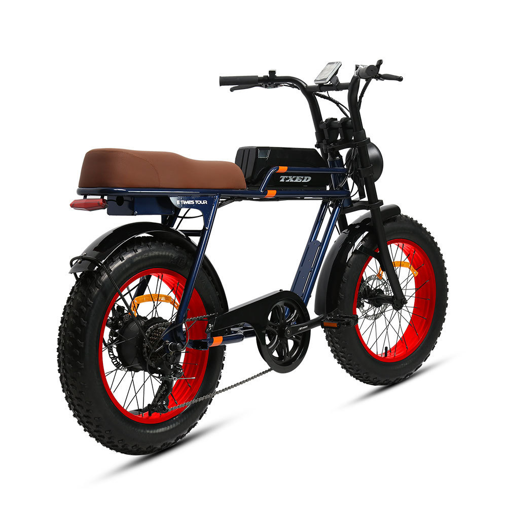 TXED 250W Electric Fat Bike Beach Cruiser Chopper Bike 26 Inch ebike 48v Electric Chopper Bike