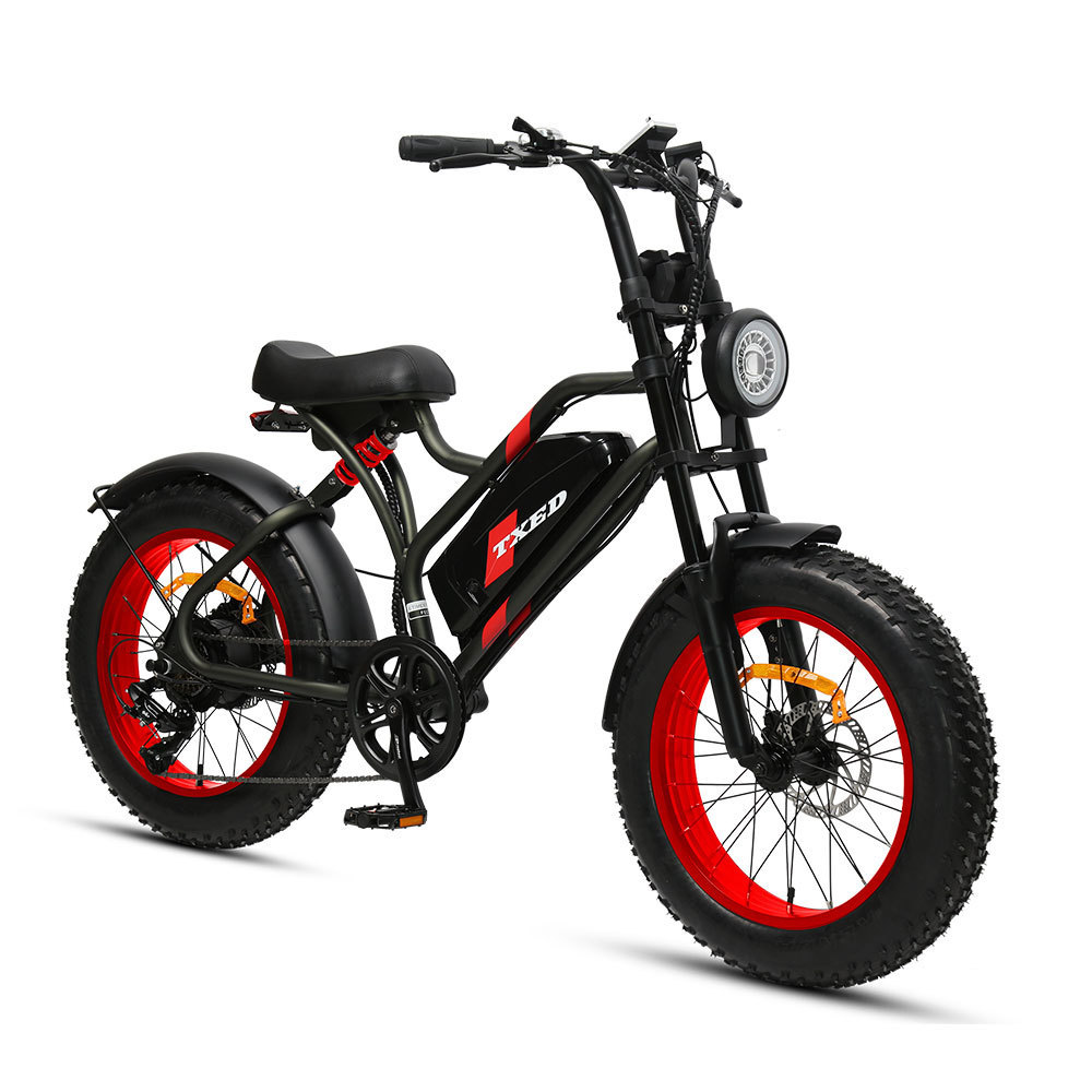 China factory TXED steel frame bike electric chopper bicycle fat bike 250w fat tire electric trike