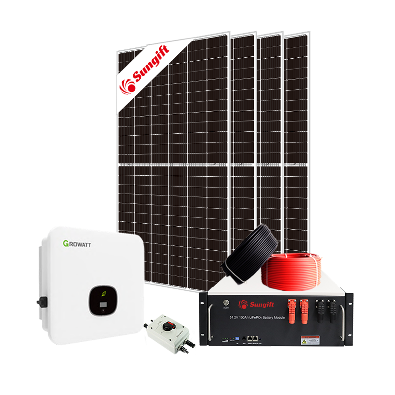 sungift complete solar kits hybrid solar system 5kw hybrid power system with batteries 10kw solar power system complete hybrid s