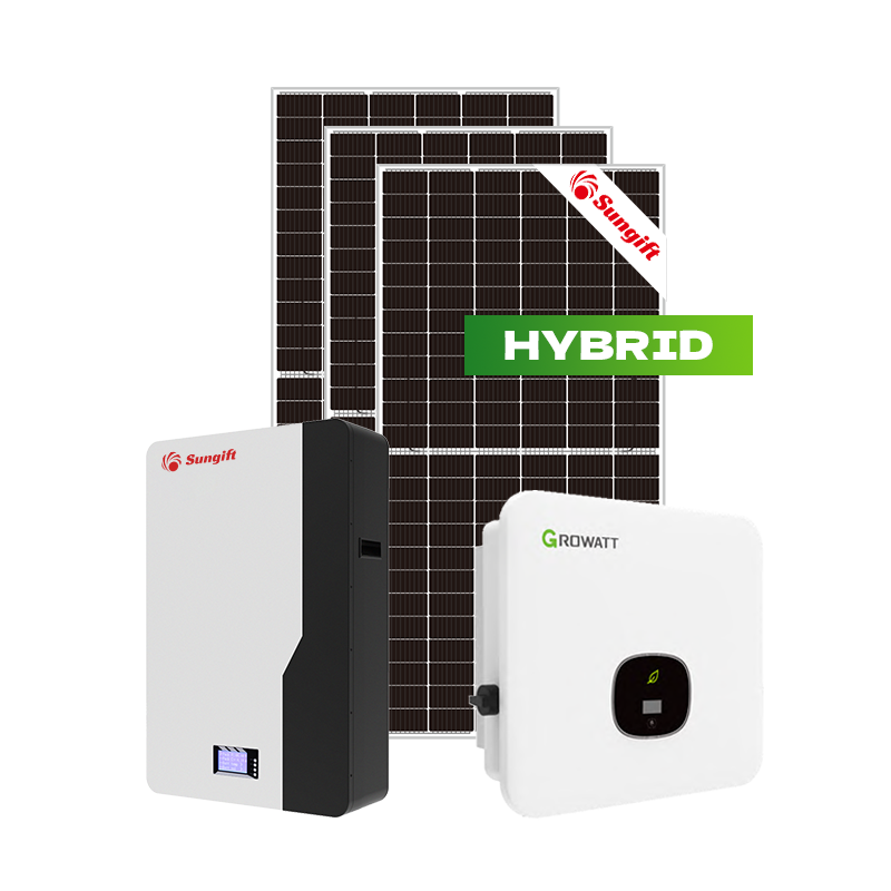 sungift complete solar kits hybrid solar system 5kw hybrid power system with batteries 10kw solar power system complete hybrid s