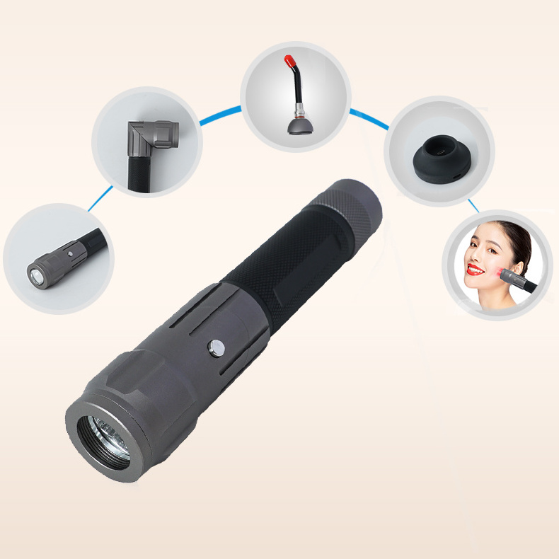 Lip Sore infrared Red Light Therapy face Flashlight pen 450nm 620nm 670nm 810nm Pain Relief LED red bule light therapy torch