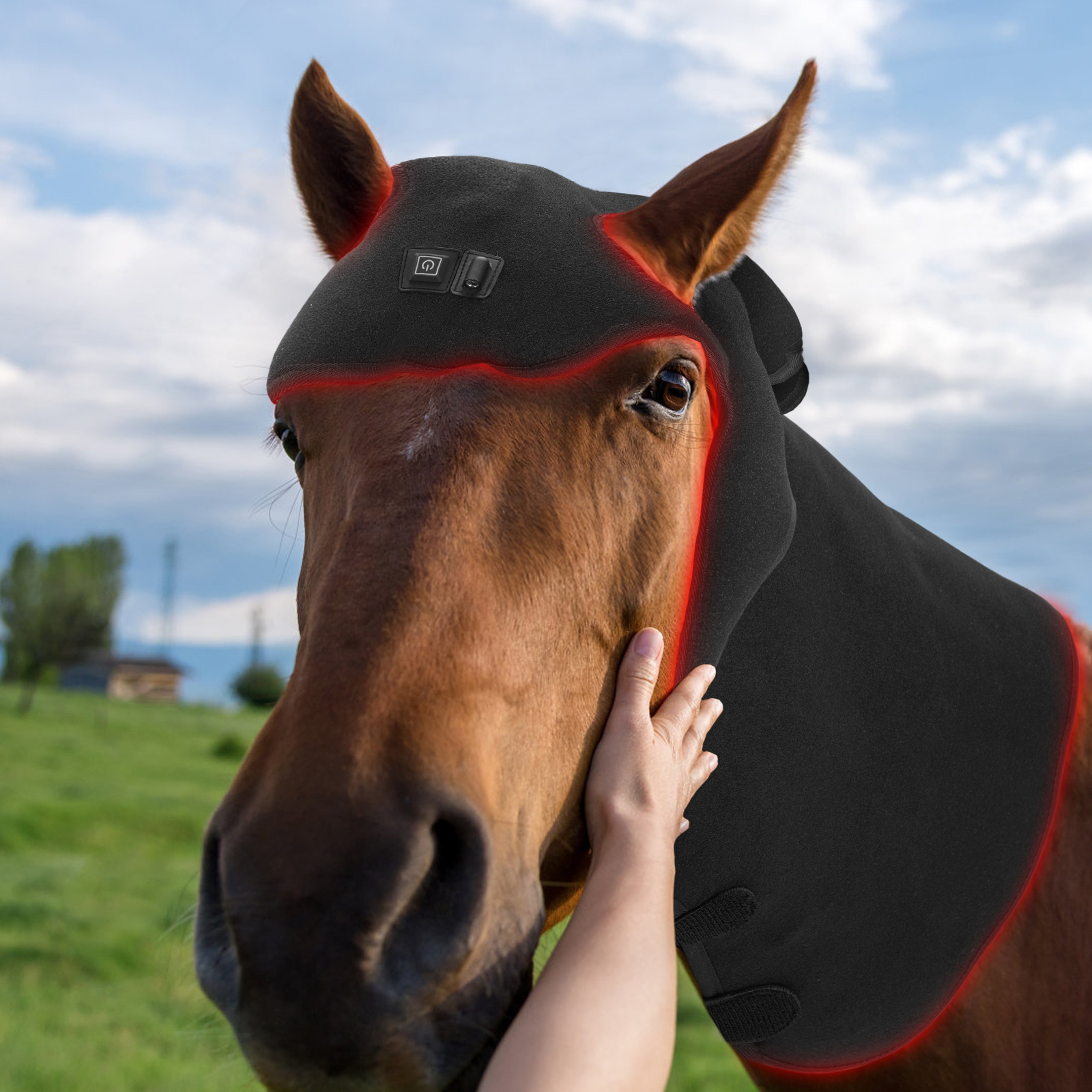 2023 red light horse back therapy horse therapy wraps blanket infrared therapy for equine horses blanket