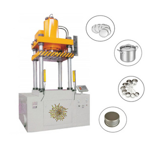 Sun Glory 4 Columns Double Action Deep Drawing Hydraulic Press for Aluminum Pot Making Hot Forging Hydraulic Press Servo 30 200