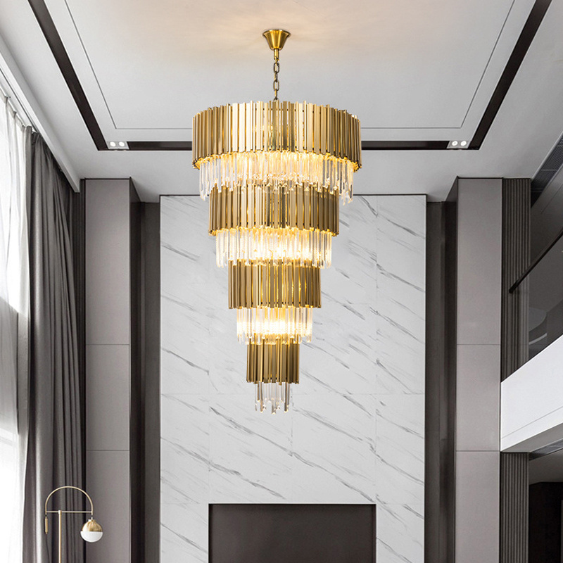 Custom lighting modern kitchen dining decorative luxury crystal chandelier decoration drop light