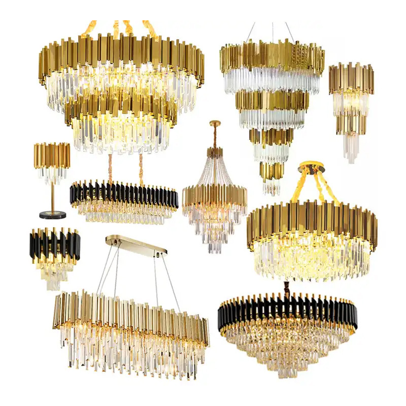 Custom lighting modern kitchen dining decorative luxury crystal chandelier decoration drop light