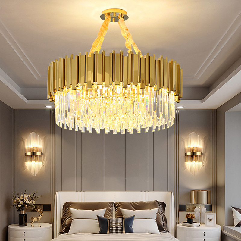 Custom lighting modern kitchen dining decorative luxury crystal chandelier decoration drop light