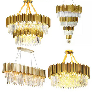 Custom lighting modern kitchen dining decorative luxury crystal chandelier decoration drop light