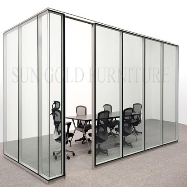 Cost of aluminum bathroom office glass partition walls (SZ-WSB392)