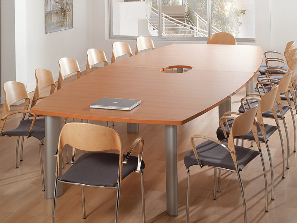 modern boardroom table for meeting hall negotiation desk u shaped table (SZ-MTT097)