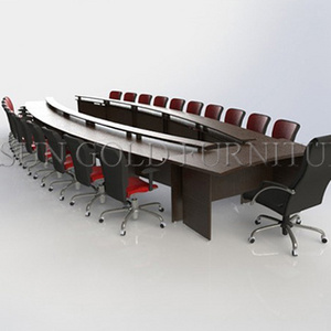 modern boardroom table for meeting hall negotiation desk u shaped table (SZ-MTT097)