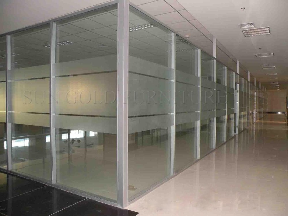 Cost of aluminum bathroom office glass partition walls (SZ-WSB392)