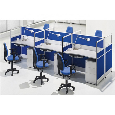 production modern office furniture 4 person modular cubicle office workstation desk