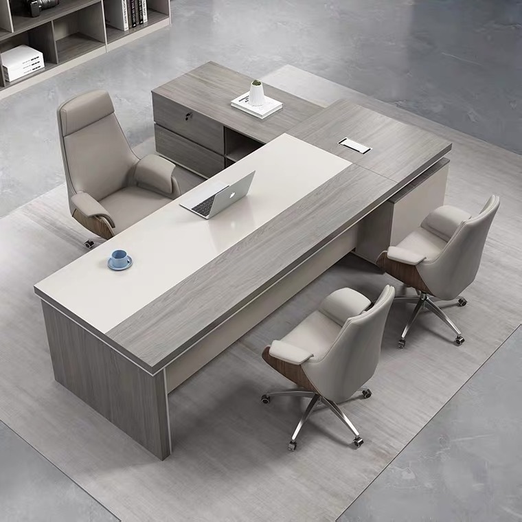 2023 office furniture set high grade melamine board office boss desk