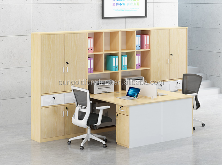 production modern office furniture 4 person modular cubicle office workstation desk