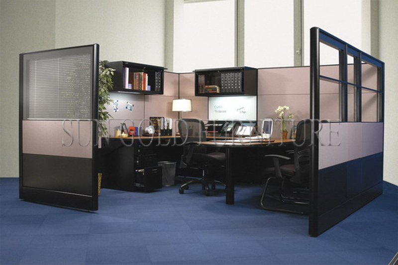 Newest Modern Partition Style Modular Office Glass Cubicle Walls(SZ-WS665)