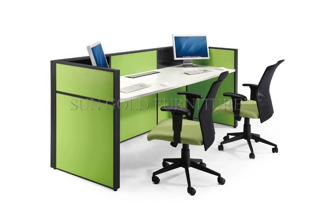 commercial furniture Modern MDF wood  6 person office cubicle partition office workstation (SZ-WS249)