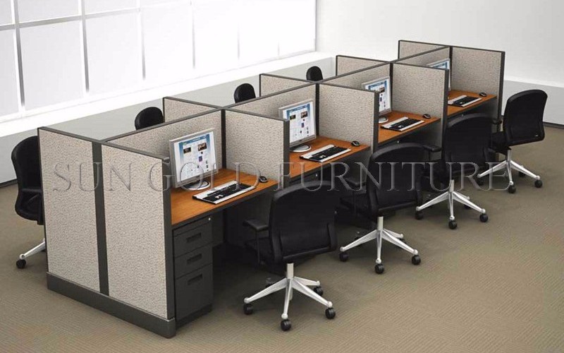 10 persons Call center furniture office cubicles desk partition office screen workstation small office cubicle