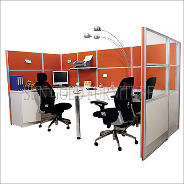 Newest Modern Partition Style Modular Office Glass Cubicle Walls(SZ-WS665)