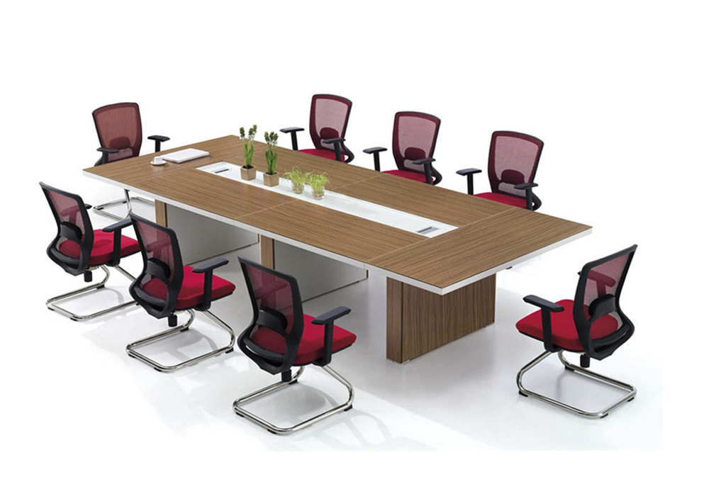 modern boardroom table for meeting hall negotiation desk u shaped table (SZ-MTT097)