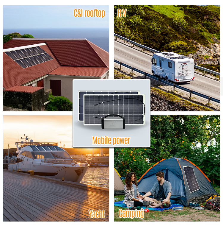 5 Year Warranty Glass-free Lightweight Monocrystalline 55 70 110 150 200 220 245 270 Watts Solar Panels For Yacht