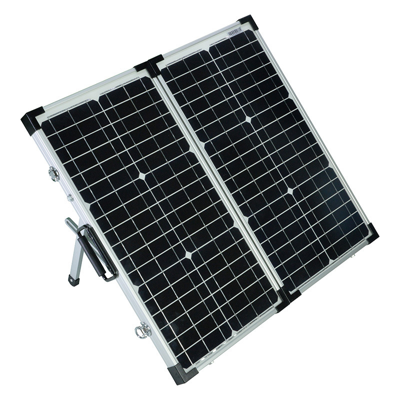 100W Solar Panels Portable solar Suitcase with Aluminum Kickstands 18V Tempered Glass Solar Charger for RV Battery and Generator