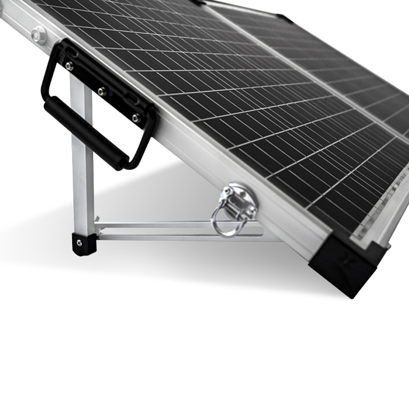 Foldable Solar Panel 200 Watt Monocrystalline Solar Suitcase Portable to Charge 12V Batteries Caravan RV Boat Camper