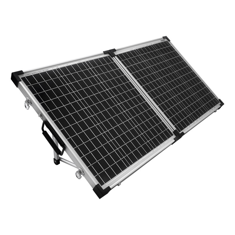 Foldable Solar Panel 200 Watt Monocrystalline Solar Suitcase Portable to Charge 12V Batteries Caravan RV Boat Camper