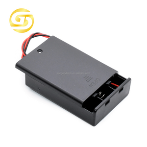 4.5V 3 AA Battery Holder 3pcs With Cover Switch ON/FF Cable Length 15cm 3XAA Battery Slot Battery Box